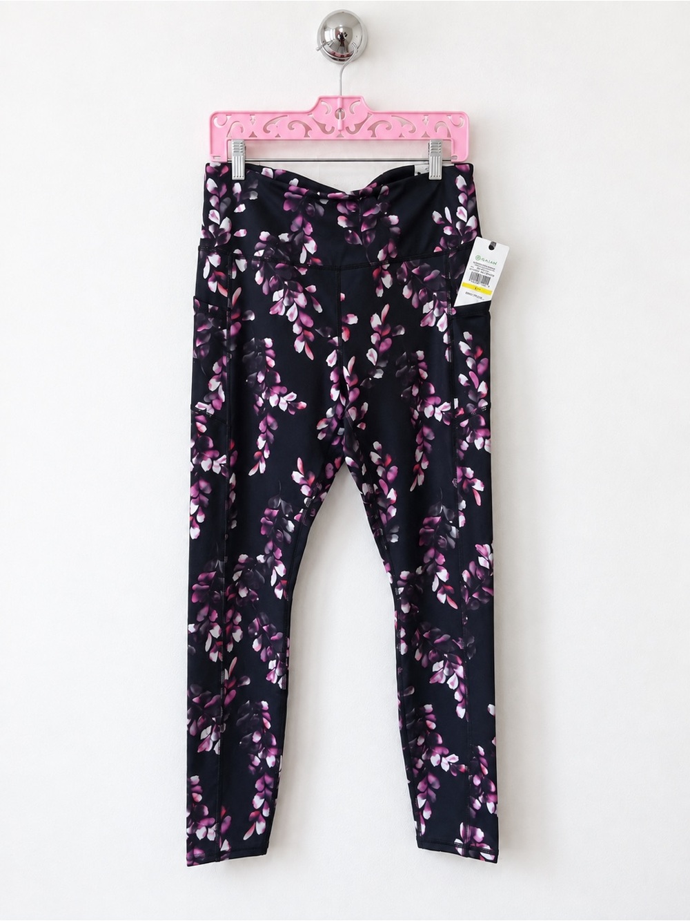 GAIAM  OM-DRI Floral Print High-Rise Leggings